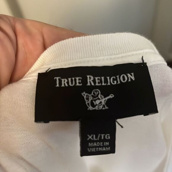 True Religion White Graphic Shirt - Picture 9 of 9